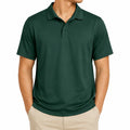 Polo homme XL en maille vert foncé à manches courtes style décontracté
