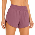 Short de sport femme M violet mauve léger à taille élastique